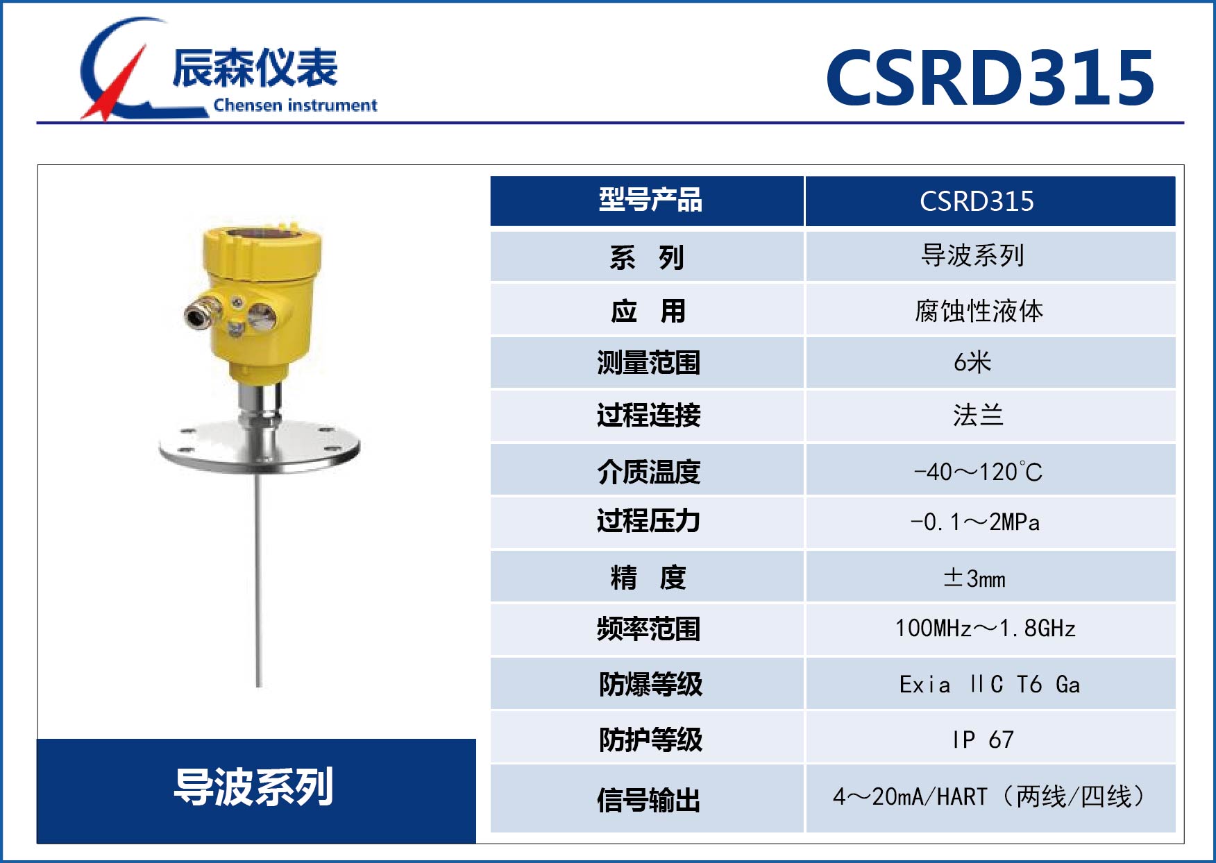 导波雷达物位计CSRD315